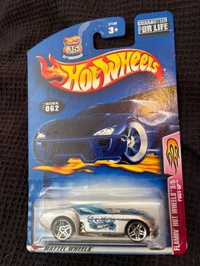Hot Wheels Silver Flamin' Die-Cast Toy Car - Hot Wheels Brand